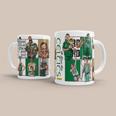 Boston Celtics Dream Team Legends 3D Doodle Art - 11oz Ceramic Mug